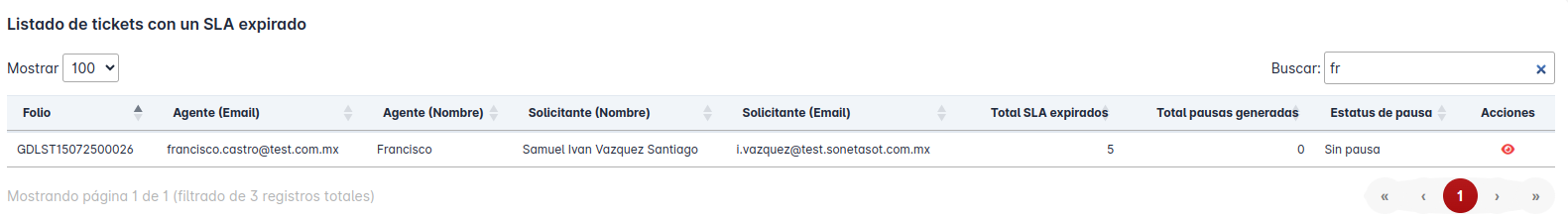 Busqueda nombre de folio
