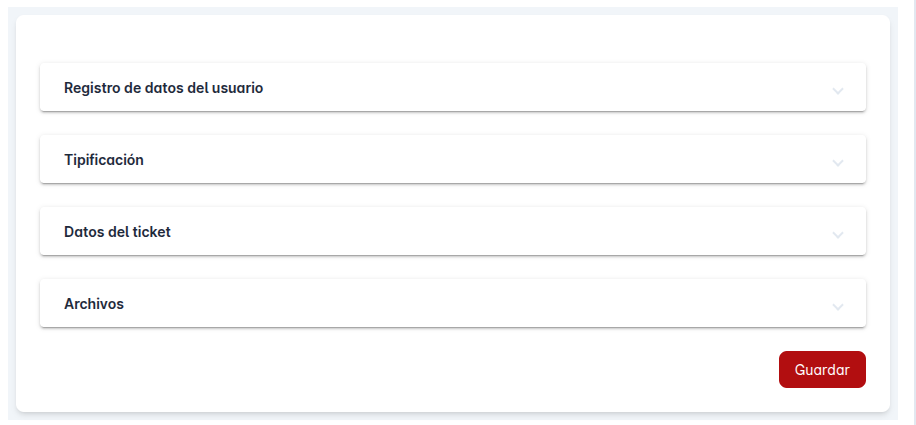 Formulario nuevo ticket